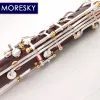 Moresky Cocobolo Wood Professional Clarinet BB Redwood Silver Splated Keys Sib Klarnet Luna es