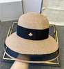 Little Bees Beach Cap Designer Street Hats Beanies for Woman Caps Summer Womens Hat Beach Wide Brim Hat 4 Colors Avai3913930