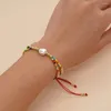 Strand Rijstkralenarmband Parel Originaliteit Hartvormig Kleur Handgebreid Dubbeldeks Bohemen Mode Eenvoudig kralen