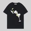 Дизайнерская футболка Summer Loose Anti-Shrink msgms 2000MM510-200002-99 Мужская рубашка Хлопковая футболка с буквенным принтом Размер S-3XL NZO3