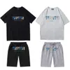 Trapstar T-shirt och kort set man designer ny 23 t skjortor män kvinna mode kläder t-shirt 100% bomull sommar tee märke topps s-xxl size designer l3uo