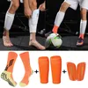 1 kits Equipo de fútbol Calcetines de fútbol antideslizantes de alta calidad Espinilleras elásticas con bolsillo para niños adultos Unisex 231226