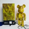 400% 28cm Van Gogh Suower Bearbrick Gift Joint Sun Flower Rotation with Sound Desktop Collection Figure Plastic Bear in Stock