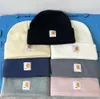 Carhart Designer Men's and Women's Beanie Fall Winter Thermal Knit編みウールプラスベルベットクラシックスポーツソリッドカラーユニセックスウォームカーハートリス885