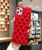 Telefonfodral Top European och American Small Fragrance Style Rivet Leather Case för iPhone 6S 7 8 XR XS 11 Pro Max Plus Protective C9733843