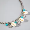 Bracelets de cheville simple pendentif coquillage perlé tressé bracelet de cheville avec mini perles turquoise tempérament bracelet de cheville pour les femmes