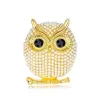 Owl Brooch Pearl Pins Silver Gold Bird Brooches Business Suit Dress Tops Corsage for Women Men Fashion Jewelry