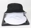 Cloches Two Side Reversible Black White Solid Bucket Hat Unisex Chapeau Fashion Fishing Hiking Bob Caps Women Men Panama Summer15172490