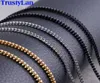 2mm Golden Black Tone Box Chain Necklace Women Fashion 316L Rostfritt stålhalsband för män Chocker smycken julklappar7955428