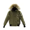 Canadá para baixo jaqueta designer jaqueta engrossado quente com capuz lona parka carta remendo zíper bolso jaqueta designer plus size