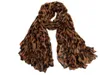 Fashionable Leopard print scarf woman print pleated cotton shawl autumn and winter silk warm long scarfs 18090CM6290012