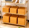 Caixas de armazenamento caixas de roupa interior caixa com tampa para uso doméstico meias divididas ferramenta roupas classificação guarda-roupa três em uma entrega de gota otxiu