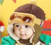 Jongens Winter Warme Muts Pilot Gehaakte Oorklep Hoeden Gebreide Babymuts Gorro Drop 24C33839279