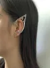 Punkowe bajki ucha kolczyki ciemne elf klip do uszu bez przebijania kolczyki dla kobiet srebrny kolor Got Halloween Earcuff Party GC11731746