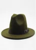 Winter Autumn Imitation Woolen Women Men Ladies Fedoras Top Jazz Hat European American Round Caps Bowler Hats5837336