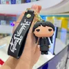 Wednesday Addams Animated The Addams Family Acrylic Keychain Doll Pendant Decoration Derivatives Peripheral Products Accessories