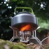 est Aankomst Outdoor Draagbare Driekoppige Kachel Camping Winddicht Picknick Opvouwbaar Gas 231226