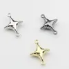 Breloques WZNB 10 pièces étoiles solides pendentif en alliage météore pour la fabrication de bijoux bricolage boucle d'oreille collier accessoires fournitures en gros