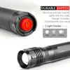1pc High Lumens Super Bright LED Flashlight, Powerful Waterproof Focus Zoomable Flashlight, For Outdoor Activity & Emergency Use (Batteries Not Included)