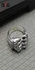 Oevas 100 925 Sterling Silver Creative Hand of Power Open Ring High Quality Men Gift For Firend Punk Style Party Jewelry 2105252528203
