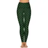 Pantalon actif irlandais St Patricks Day Leggings poches imprimé Shamrock personnalisé Yoga Push Up Gym Legging rétro Stretch sport collants