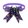 Vêtements pour chiens 50pcs noeud papillon Halloween motif citrouille fournitures pour animaux de compagnie petit noeud papillon chat accessoires de toilettage