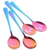 Spoons 4 Pcs Stainless Steel Spoon Pot Slotted Daily Use Serving Utensils Cutlery Set