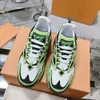 Sneaker Luxe Heren Casual Schoenen Designer Hardloopsneakers Cool Grijs wit Groen Zwart Zilver Heren Trainers Leer Mode Ademende Trainer