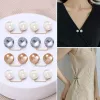 Double Pearl Brooch Pins Functional measures to prevent exposure to stray light Exquisite Elegant Brooches for Women Sweater Cardigan Clip Coat Summer Dress