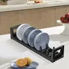 Kitchen Storage Dish Drawer Organizer Space Aluminum Drain Bowl Rack Cutlery Dinner Plate Supplies Rac