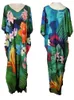 Dames Badmode Bloemenprint Badpak Cover Up Robe De Plage 2023 Zomer Boheemse Jurk Losse Strandkleding Cover-ups Strand Kaftan Pareo