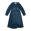 Повседневные платья Imakokon 2023 Pre-Fall Оригинальный дизайн с бантом Свободное джинсовое платье с длинными рукавами Тонкое 234209
