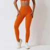 Lu Lu Align Leggings Plissé Femme Pêche Taille Haute Hip Lift Pantalon Gym Course Push-up Stretch Séchage Rapide Doux Fitness Sportswear Yoga Lemon LL woman