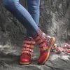 Boots New Socofy Women Boots Retro Metal Metal Soft Leater Leather Boots Boots Ladies Women Women Botines Mujer 2022