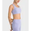 Lu Lu Align Mulheres Top Roupas Ginásio Cueca Sutiã Esportivo Segmentação Tridimensional Moldando Colheita Sutiãs de Alta Resistência Yoga Lemon LL mulher