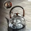 ガラスティーポットビームケトル家庭用電気陶器ストーブティーポット調理と蒸しの二重目的ティーケトルティー注入器231225