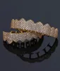 Diamant Dents Grillz Bijoux De Luxe Designer Hommes Argent Or Dents Grills Hip Hop Glacé Bling Charms Accessoires De Mode Chris7797311