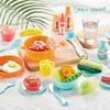 D181 med vattenfunktion Knacka Big Size Kitchen Plastic Preteny Spela Toy Barn Cooking Gift Children Toys 231225