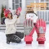 Gants de Ski d'hiver pour enfants, revêtement antidérapant imperméable, mitaines licorne de dessin animé, Sports de Snowboard, garçons et filles, 231225