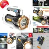 Nya bärbara lyktor Hög lumen LED+COB -ficklampa USB -laddningsbar handhållen arbetsljus Spotlight Waterproof Camping Light Torch med batteri