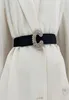 Bälten för kvinnor Luxury Designer Brand Elastic Belt Lady Dekorativ klänning C Typ Roteston Borr Buckle Midje Tätning SASH3733992