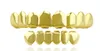 LuReen 4 Color Teeth Grillz 8 Top and 6 bottom Grillz Set With Silicone Molds Vampire Hip Hop Jewelry ccxx9909333