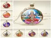 Naszyjniki wisiorek Lakshmi Szklana kopuła Akcesoria Modna Naszyjka Biżuter Hinduizm Amulet Charm Cabochon dla niego lub Herpen9190271