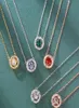 NewYork Styliste Pendentif Collier Mode Cristal Goutte Pen Dant Colliers Gros Diamant Alliage Bijoux Femmes Cadeaux Avec Boîte Complete9601266