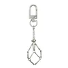 Keychains Keychains en filet en pierre clé avec embellissement cristallin accessoire délicat anneaux clés pour les amateurs de ffashion