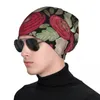 Berets Watercolor . Night Garden Knit Hat Funny Cute Ladies Men's