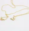 Модный кулон-бабочка, забавные животные в форме золота и серебра, ожерелье для женщин, подарок Whole5336784