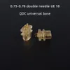 Kopfhörer Fdbro 20 Stück 0,78 mm Doppelnadel-Buchse Ue Tf10 Qdc-Buchse weiblich DIY benutzerdefinierte Highend-Kopfhörerkabel Zubehör Pin-Stecker