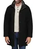 Once Men's Winter Autumn Warm Jacket Men Casual Vintage Men Brown Black Gray Fur Turn Down Collar Fleece Outwear S-5XL 231226
