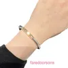 TifannisM Popular Luxury Designer Armband High Version V Gold T Home Lock Head Armband For Women 18k New Style Light Luxury Fashion Half Dia med Original Box U12R